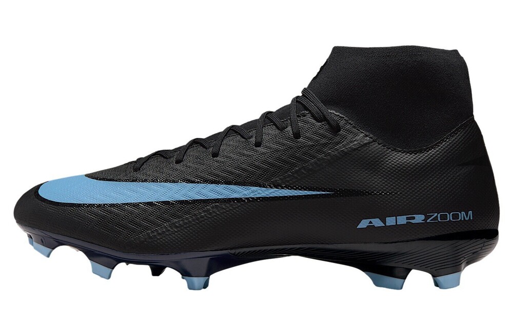Size 10 Nike Zoom Mercurial Superfly 10 Black Blue Soccer Cleats FQ1456-001 Mens
